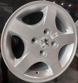 تصویر رینگ فابریک سایز(۱۰۸×۴)۱۴ نقره‌ای مدل ترنادو(۲۰۷) اروند Original wheel size 14"(4×108) silver Tornado Arvand