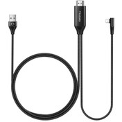 تصویر کابل مبدل لایتنینگ به اچ دی ام آی مک دودو Mcdodo CA-640 Lightning to HDMI Data Cable 2m مشکی کابل تبدیل HDMI به لایتنینگ /USB کابل لایتنینگ