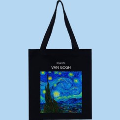 تصویر کیف پارچه ای توت بگ شب پرستاره ونگوگ 