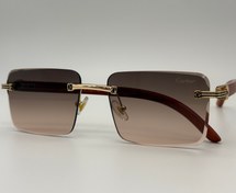 تصویر عینک فرملس کارتیر - قهوه ای 