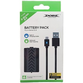 تصویر Dobe Controller Battery Pack for XBOX Series X/S - Black باتری قابل شارژ به همراه کابل شارژ DOBE مخصوص کنترلر ایکس باکس