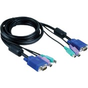 تصویر کابل کی وی ام سوئیچ دی لینک DKVM-CB D-Link DKVM-CB 3 in 3 PS2 1.8M KVM Switch Cable