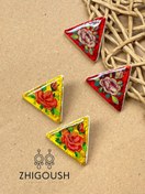 تصویر گوشواره زنانه مدل گل سرخ 