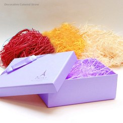 تصویر پوشال رنگی مناسب برای تزئین هدیه ولنتاین 