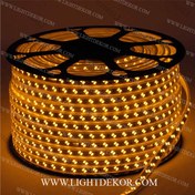 تصویر ریسه شلنگی SMD/LED انبه ای نورمخفی 5730 وولینگ استریپ 