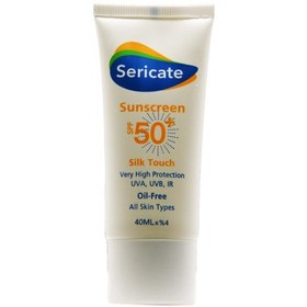 تصویر کرم ضد آفتاب سیلک تاچ SPF 50سری کیت 40 میل Sericate Silk Touch SPF 50 Sunscreen Cream 40 ml