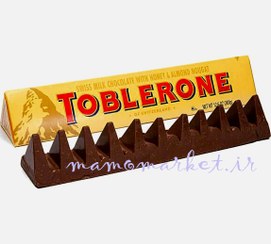 تصویر شکلات شیری تابلرون TOBLERONE swiss milk chocolate with honey & almond 