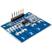 تصویر ماژول کی پد لمسی خازنی TTP224 ۴ تایی 