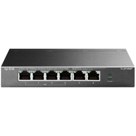 تصویر سوييچ 6 پورت مگابيت دسکتاپ و PoE تی پی لینک TP-LINK TL-SF1006P 6-Port 10/100Mbps PoE Desktop Switch 