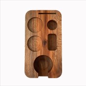 تصویر استند پرتافیلتر قهوه چوبی مدل coffee gear سایز 51 