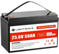 تصویر باتری لیتیوم آهن فسفات لایت ویو مدل LW-Life-EL-25.6V50AH ظرفیت ۵۰ آمپر ساعت 