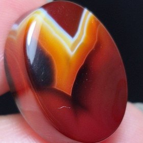 تصویر نگین سنگ عقیق معدنی کد k1181 