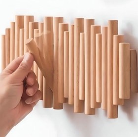 تصویر جالباسی چوبی جمع شو 