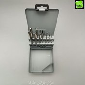 تصویر ست قلاویز ماشینی و مته ریزو 14 عددی 