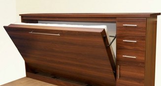 تصویر تخت خواب کمجا افقی یک نفره 