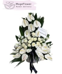 تصویر سبد گل ترحیم کد 2032 