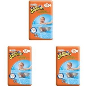 تصویر پوشک استخری هاگیز مدل little swimmer سایز 5 بسته 11 عددی مجموعه 3 عددی 