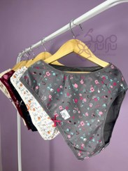 تصویر شورت نخ پنبه عروسکی (4XL) - طوسی 1268