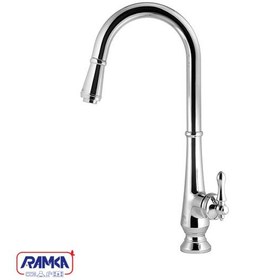 تصویر شیر آشپزخانه شاوری آکوا کروم درخشان Chrome Shower Kitchen Aqua