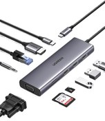 تصویر هاب و داک استیشن 10 پورت یوگرین UGREEN USB C Docking Station, 10-in-1 Hub 