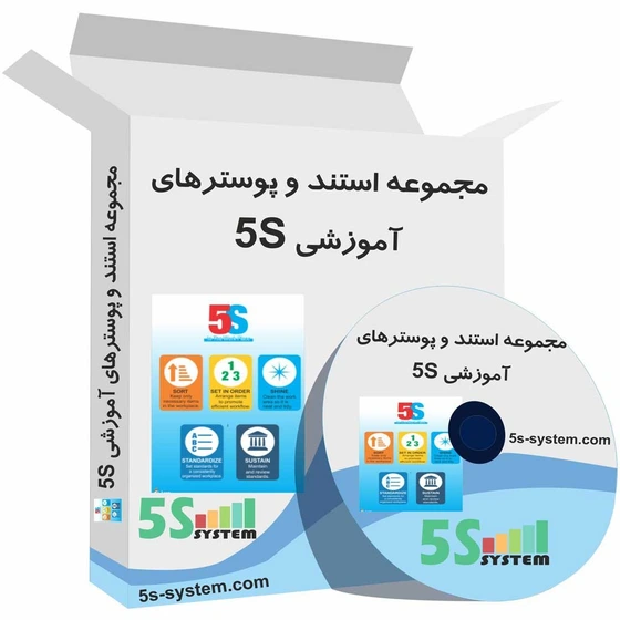 خرید و قیمت مجموعه استندها و پوستر های آموزشی نظام آراستگی محیط کار(5S ...