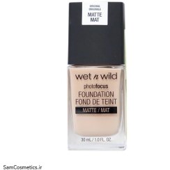 تصویر کرم پودر فتوفوکوس مدل MATTE حجم 30 میل وت اند وایلد 372-Desert beige Wet N Wild Photo Focus Matte Foundation 30 ml