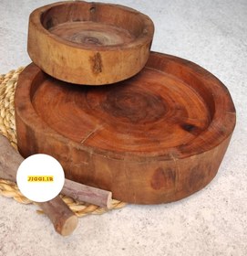 تصویر ظروف چوبی رستیک 