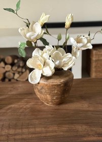 تصویر گلدان کوزه ای - پتینه سفید 