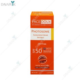 تصویر کرم ضد آفتاب رنگی فیس دوکس مدل فتوزوم مناسب برای پوست چرب با SPF50 ا Photosome Sunscreen Cream Spf 50 Photosome Sunscreen Cream Spf 50