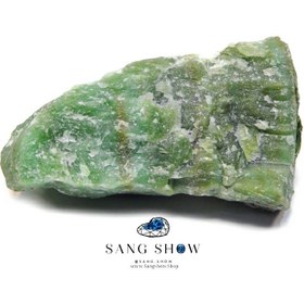 تصویر سنگ یشم سبز راف معدنی مدل S1604 