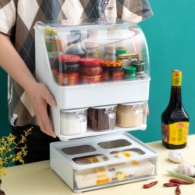 تصویر باکس جا ادویه و پاسماوری سه طبقه یونیک 