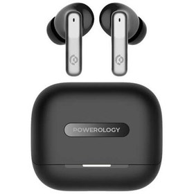 تصویر هدفون بلوتوث پاورولوژی مدل Powerology Hybrid True Wireless Earbuds with ANC + ENC, 6 Microphone, Bluetooth Version 5.3 & Type-C Charging Port - Black Powerology Hybrid True Wireless Earbuds with ANC + ENC, 6 Microphone, Bluetooth Version 5.3 & Type-C Charging Port - Black