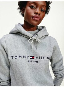 تصویر سویشرت و هودی زنانه تامی هیلفیگر tommy hilfiger | WW0WW26410PKH