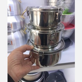 تصویر ظرف غذا سه تیکه 