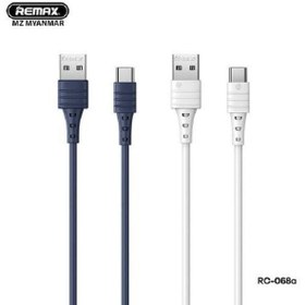 تصویر کابل USB-C ریمکس مدل RC-068 طول 1 متر Remax USB-C Cable Model RC-068 1M