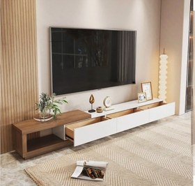 تصویر میز تلویزیون New Slide TV تمام MDF 