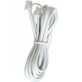 تصویر سیم تلفن چهار رشته 5 متری سوکت دار - مشکی Telephone Cable - 5m