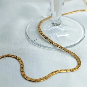 تصویر گردنبند استیل ماری طرح ورساچه 