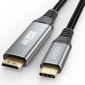 تصویر UVOOI USB C to Mini HDMI Cable 6FT, High Speed USB Type-C to Mini HDMI 2.0 Cord (4K@30Hz,2K,1080P,HDR,3D,ARC) for MacBook, iPhone 15/Pro, Galaxy 23/22, iPad Pro, Laptop to Portable Monitor 