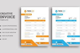 تصویر فاکتور و صورتحساب چند منظوره – Business invoice design 