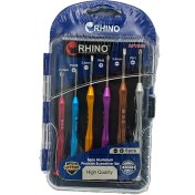 تصویر ست پیچ گوشتی ساعتی 6 تایی RPT6037 برند RHINO 