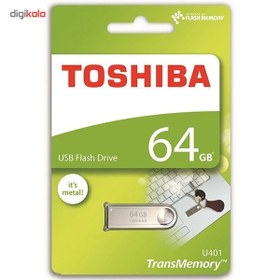 تصویر فلش مموری توشیبا 64گیگابایت مدل - نقره ای USB