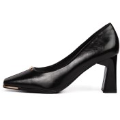 تصویر کفش پاشنه‌ دار زنانه 7 سانت مشکی کد MD327 