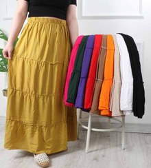 تصویر دامن نخی طبقه ای مدل 6956 و 7080 