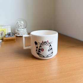 تصویر ماگ سرامیکی گربه 