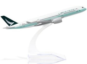 تصویر ماکت هواپیما ایرباس 350 هنگ کنگ | AirPlane Model 16cm Airbus A350 Cathay Pacific 