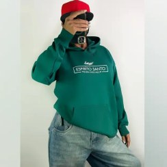 تصویر هودی تک زنانه طرح Espirito کد 2724 