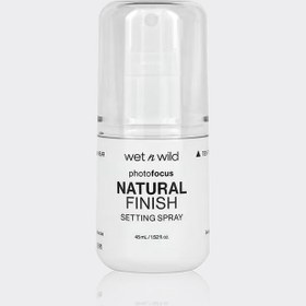 تصویر اسپری فیکس نچرال فینیش وت اند وایلد Wet n Wild photofocus Natural Finish Setting Spray 45ml 