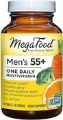تصویر MegaFood Men's 55+ One Daily - مولتی ویتامین برای مردان با ویتامین های B12، C و D و روی - پیری مطلوب و سلامت عضلات و استخوان - گیاهخواری - ساخته شده بدون 9 آلرژن غذایی - 90 تب - ارسال 15 الی 20 روز کاری 