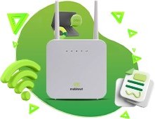 تصویر مودم LTE مبین نت مدل MN-4300 به همراه 200 گیگابایت اینترنت یکساله Mobinnet Modem MN4300